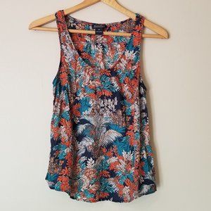 Lucky Brand tropical silk tank